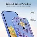 Honor X70/X9d/Magic8 Lite TPU-cover med blomstermønster - Blåregn