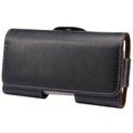 iPhone 5 / 5S / SE horisontalt lædertaske med bælteklips