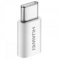 Højkvalitets Huawei AP52 microUSB / USB 3.1 Type-C adapter - Hvid