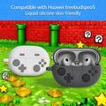 Huawei FreeBuds Pro 5 Retro Gamepad silikoneetui med karabinhage - Mørkegrå