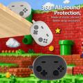 Huawei FreeBuds Pro 5 Retro Gamepad silikoneetui med karabinhage - Mørkegrå