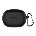 Huawei FreeBuds Pro 5 Silikone Cover med Karabinhage - Sort