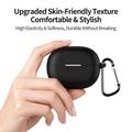 Huawei FreeBuds Pro 5 Silikone Cover med Karabinhage - Sort