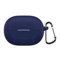Huawei FreeBuds Pro 5 Silikone Cover med Karabinhage - Mørkeblå