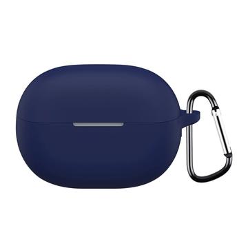 Huawei FreeBuds Pro 5 Silikone Cover med Karabinhage - Mørkeblå