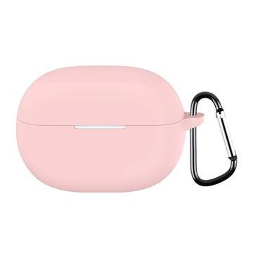 Huawei FreeBuds Pro 5 Silikone Cover med Karabinhage - Pink