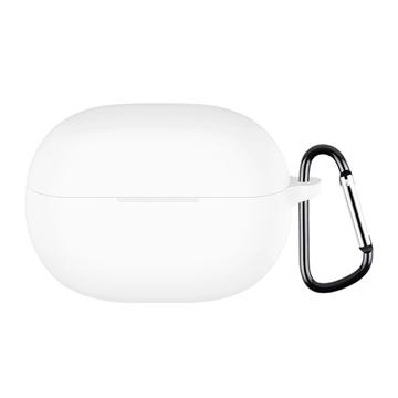 Huawei FreeBuds Pro 5 Silikone Cover med Karabinhage - Hvid