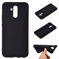 Huawei Mate 20 Lite Anti-Fingeraftryk Mat TPU Cover - Sort