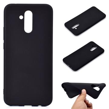 Huawei Mate 20 Lite Anti-Fingeraftryk Mat TPU Cover - Sort