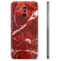 Huawei Mate 20 Lite TPU Cover - Rød Marmor