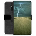 Huawei Mate 20 Pro Premium Flip Cover med Pung - Storm