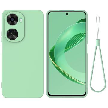 Huawei Nova 12 SE/11 SE Liquid Silikone Cover med Strop - Grøn
