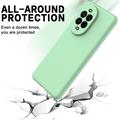 Huawei Nova 15 Flydende silikone cover med håndrem - grøn