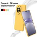 Huawei Nova 15 Flydende silikone cover med håndrem - gul