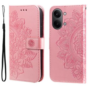 Xiaomi Redmi Turbo 5 Max Mandala Series Etui med Pung - Pink