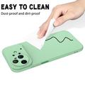 Huawei Nova 15 Ultra Flydende silikone cover med håndrem - grøn