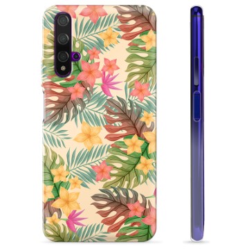 Huawei Nova 5T TPU Cover - Lyserøde Blomster