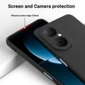 Huawei Nova Y73 Flydende silikone cover med håndrem - sort