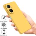 Huawei Nova Y73 Flydende silikone cover med håndrem - gul