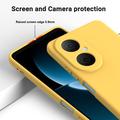 Huawei Nova Y73 Flydende silikone cover med håndrem - gul