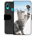 Huawei P Smart (2019) Premium Flip Cover med Pung - Kat
