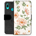 Huawei P Smart (2019) Premium Flip Cover med Pung - Floral