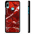 Huawei P Smart (2019) Beskyttende Cover - Rød Marmor