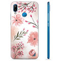 Huawei P20 Lite TPU Cover - Lyserøde Blomster