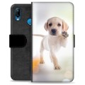 Huawei P20 Lite Premium Flip Cover med Pung - Hund