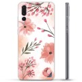 Huawei P20 Pro TPU Cover - Lyserøde Blomster