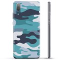 Huawei P20 TPU Cover - Blå Camouflage
