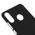 Huawei P30 Lite Gummibelagt Plastik Cover - Sort