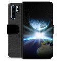 Huawei P30 Pro Premium Flip Cover med Pung - Verdensrum
