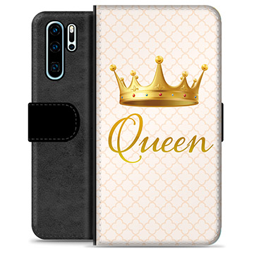 Huawei P30 Pro Premium Flip Cover med Pung - Dronning