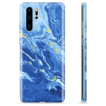 Huawei P30 Pro TPU Cover - Farverig Marmor
