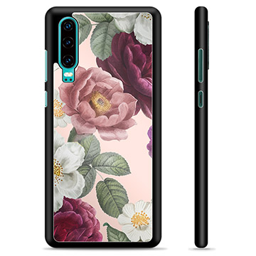 Huawei P30 Beskyttende Cover - Romantiske Blomster