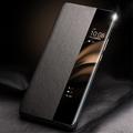 Huawei Pura 70 Qialino Smart View Flip Lædercover - Klassisk - Sort
