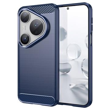 Huawei Pura 80 Pro/80 Pro+/80 Ultra Børstet TPU Cover - Karbonfiber