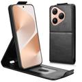 Huawei Pura 80 lodret flip-etui med stativ