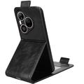 Huawei Pura 90 Pro lodret flip-etui med stativ