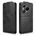 Huawei Pura 90 Pro lodret flip-etui med stativ