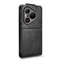 Huawei Pura 90 Pro lodret flip-etui med stativ