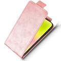 Huawei Pura 90 Pro lodret flip-etui med stativ - rosaguld