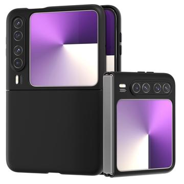 Huawei Pura X Gummibelagt Plastik Cover - Sort