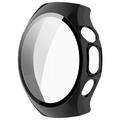 Huawei Watch 5 Plastikcover med Skærmbeskyttelse Hærdet Glas - 46mm - Sort