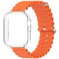 Huawei Watch Fit 3 sports silikone rem m. Etui - Orange
