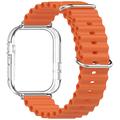 Huawei Watch Fit 3 sports silikone rem m. Etui - Orange