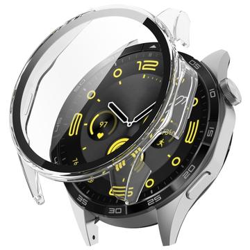 Huawei Watch GT 4 Plastikcover med Skærmbeskyttelse Hærdet Glas - 46mm - Klar