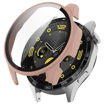 Huawei Watch GT 4 Plastikcover med Skærmbeskyttelse Hærdet Glas - 46mm - Rødguld