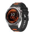 Huawei Watch GT 7/GT 7 Pro sportsrem i silikone med hurtigudløser i to farver - sort / orange
